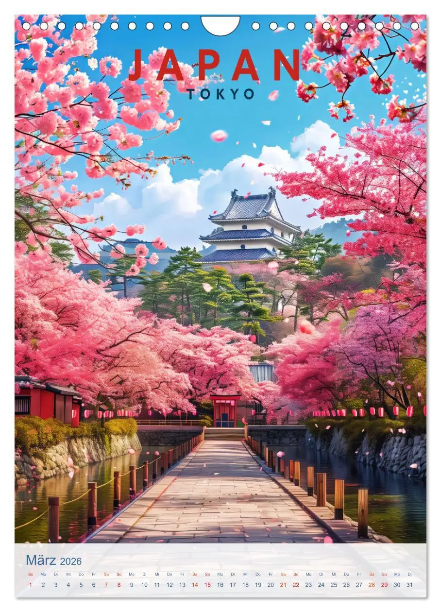 Bild: 9783457267868 | Japan - Old School Poster Style (Wandkalender 2026 DIN A4 hoch),...