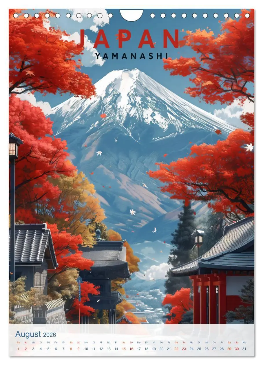 Bild: 9783457267868 | Japan - Old School Poster Style (Wandkalender 2026 DIN A4 hoch),...