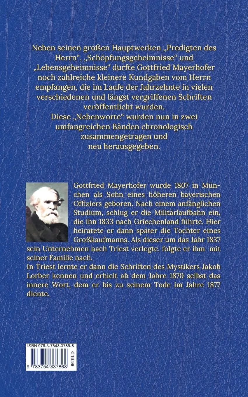 Rückseite: 9783754337868 | Geistesgaben 1 | Gottfried Mayerhofer | Taschenbuch | 526 S. | Deutsch