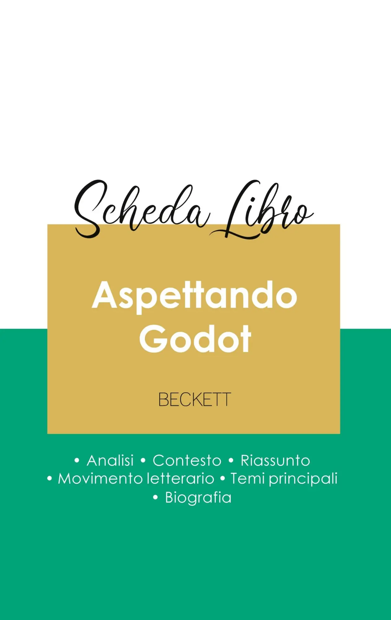 Cover: 9782759307968 | Scheda libro Aspettando Godot di Samuel Beckett (analisi letteraria...
