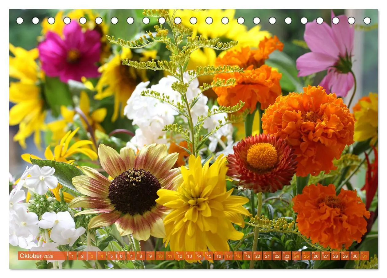 Bild: 9783457257968 | Blumen - Eine bunte Mischung (Tischkalender 2026 DIN A5 quer),...