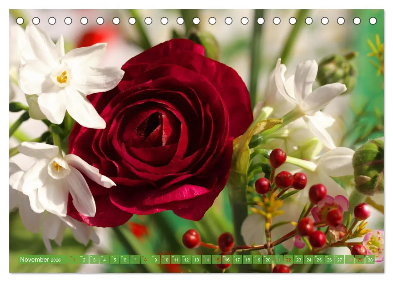 Bild: 9783457257968 | Blumen - Eine bunte Mischung (Tischkalender 2026 DIN A5 quer),...