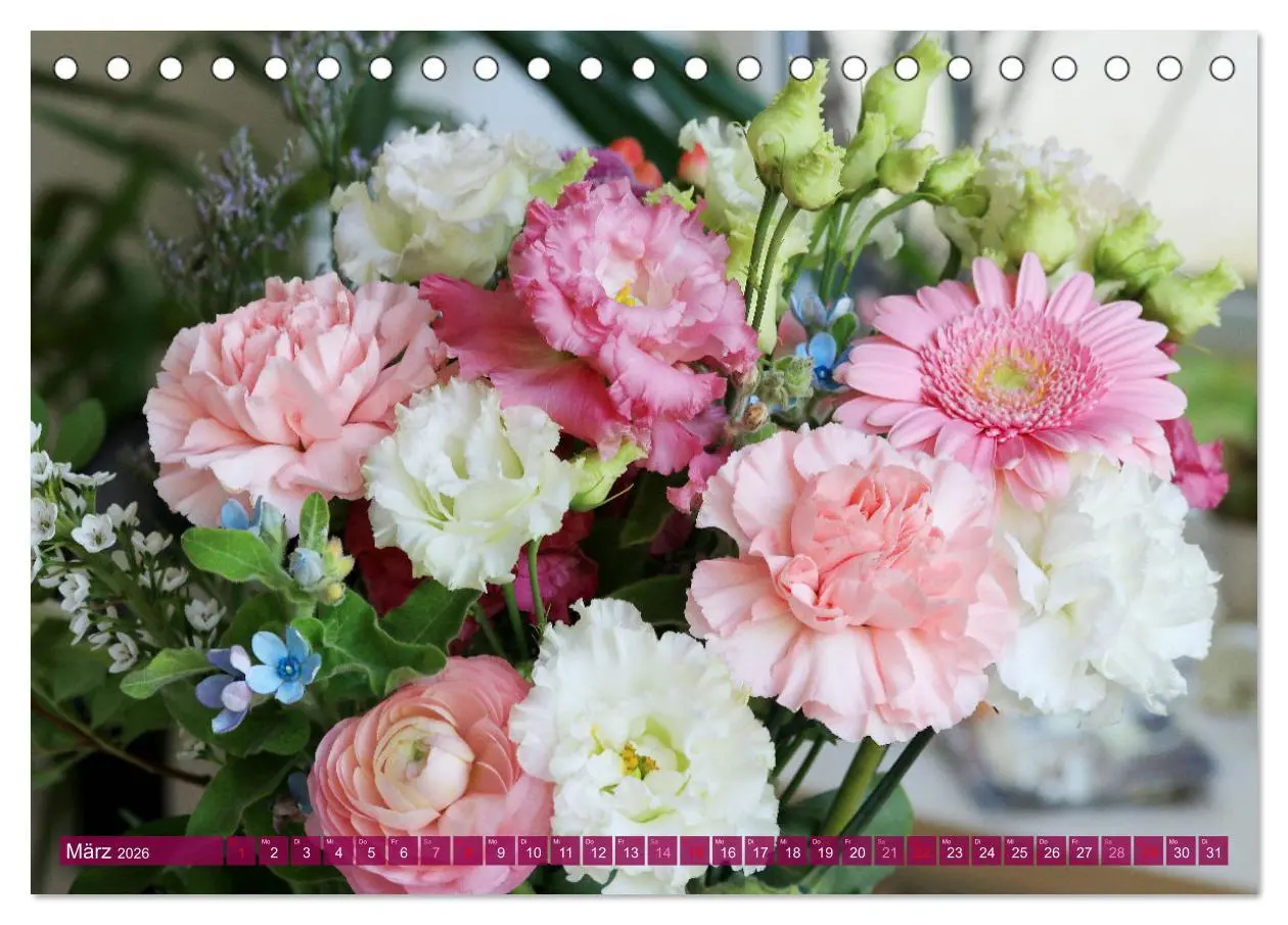 Bild: 9783457257968 | Blumen - Eine bunte Mischung (Tischkalender 2026 DIN A5 quer),...