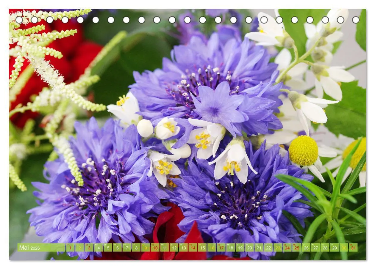 Bild: 9783457257968 | Blumen - Eine bunte Mischung (Tischkalender 2026 DIN A5 quer),...