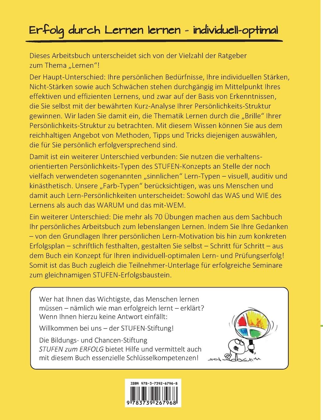 Rückseite: 9783739267968 | Erfolg durch Lernen lernen - individuell optimal | Beuth (u. a.)