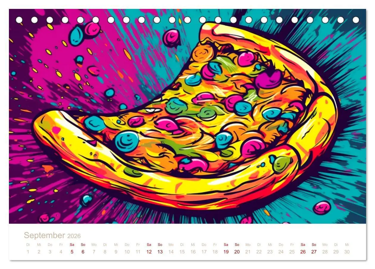 Bild: 9783457528068 | FAST FOOD KUNST (Tischkalender 2026 DIN A5 quer), CALVENDO...