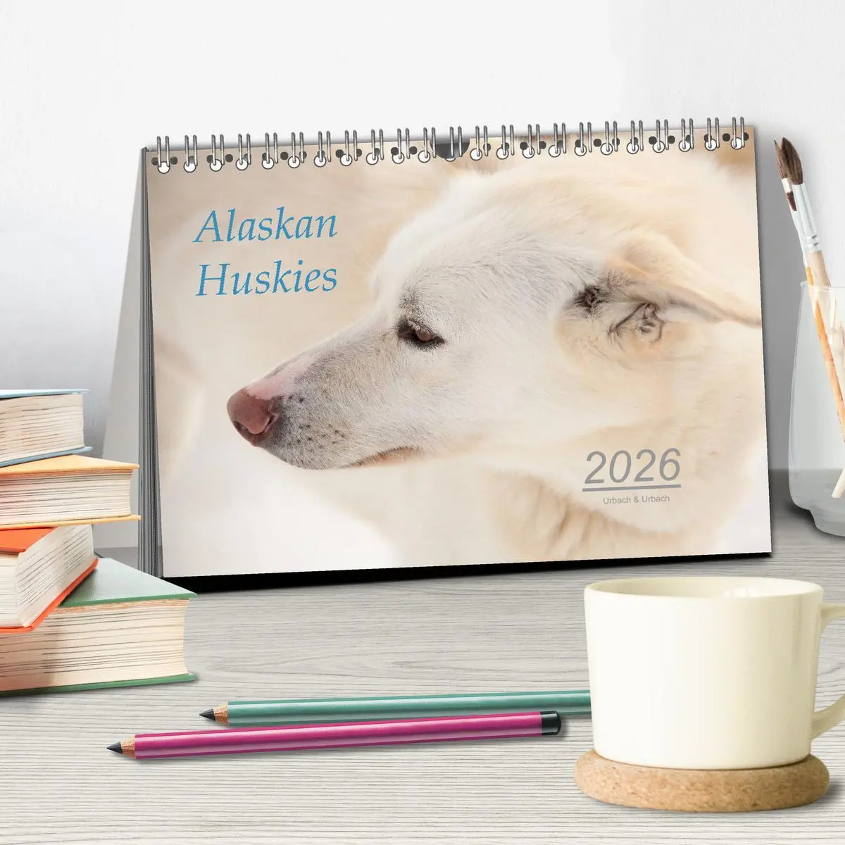 Bild: 9783457768068 | Alaskan Huskies (Tischkalender 2026 DIN A5 quer), CALVENDO...