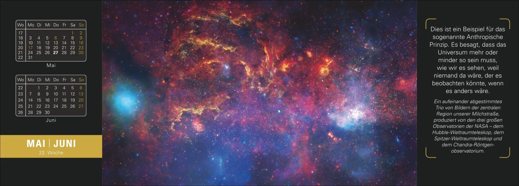Bild: 9783840038068 | Stephen Hawking Universum Premium-Tischplaner 2027 - Wochenkalender...