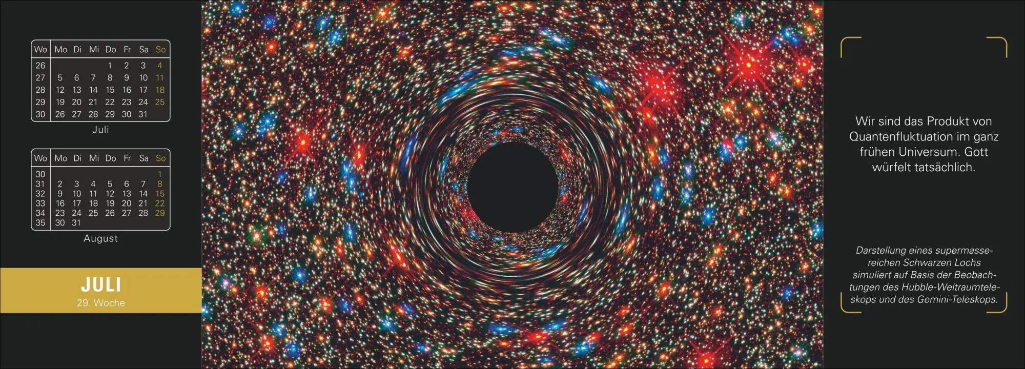 Bild: 9783840038068 | Stephen Hawking Universum Premium-Tischplaner 2027 - Wochenkalender...