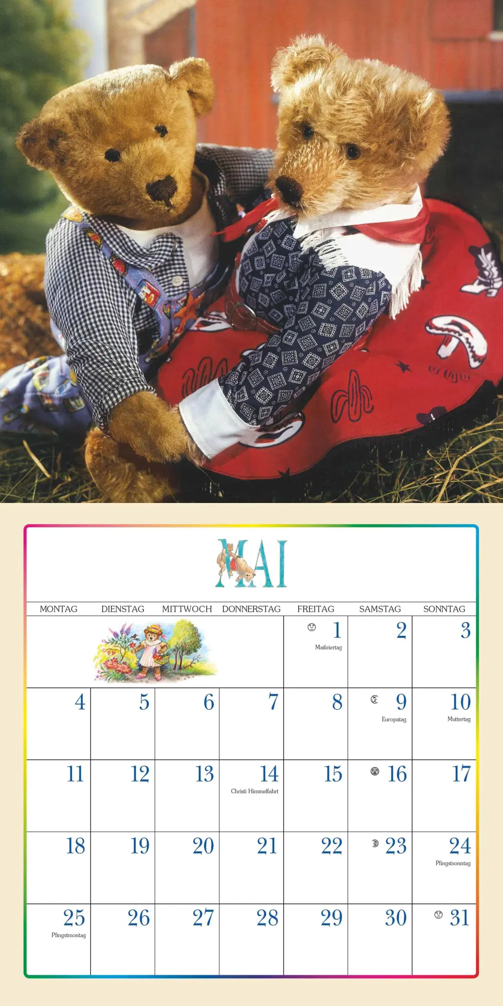 Bild: 4069095008168 | Der Teddybär 2026 - Broschürenkalender - Wandkalender - Format 30 x...