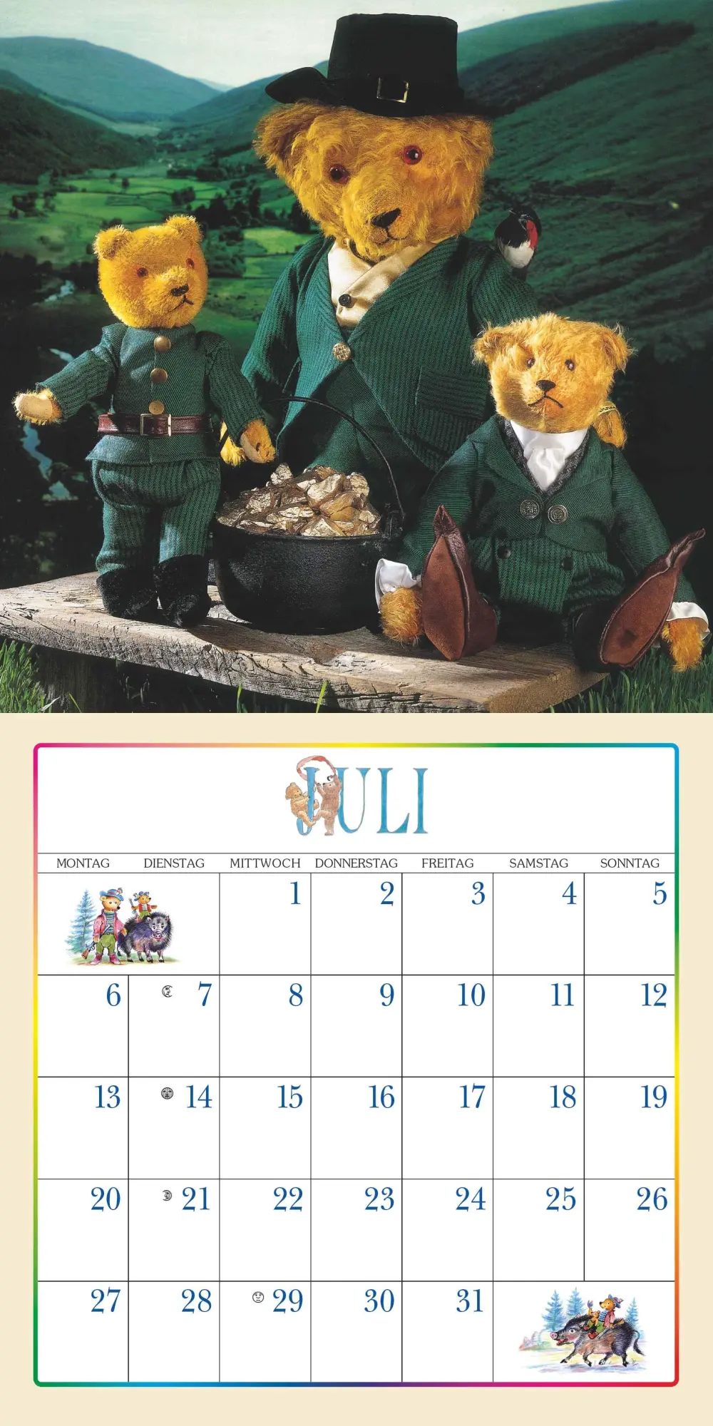 Bild: 4069095008168 | Der Teddybär 2026 - Broschürenkalender - Wandkalender - Format 30 x...