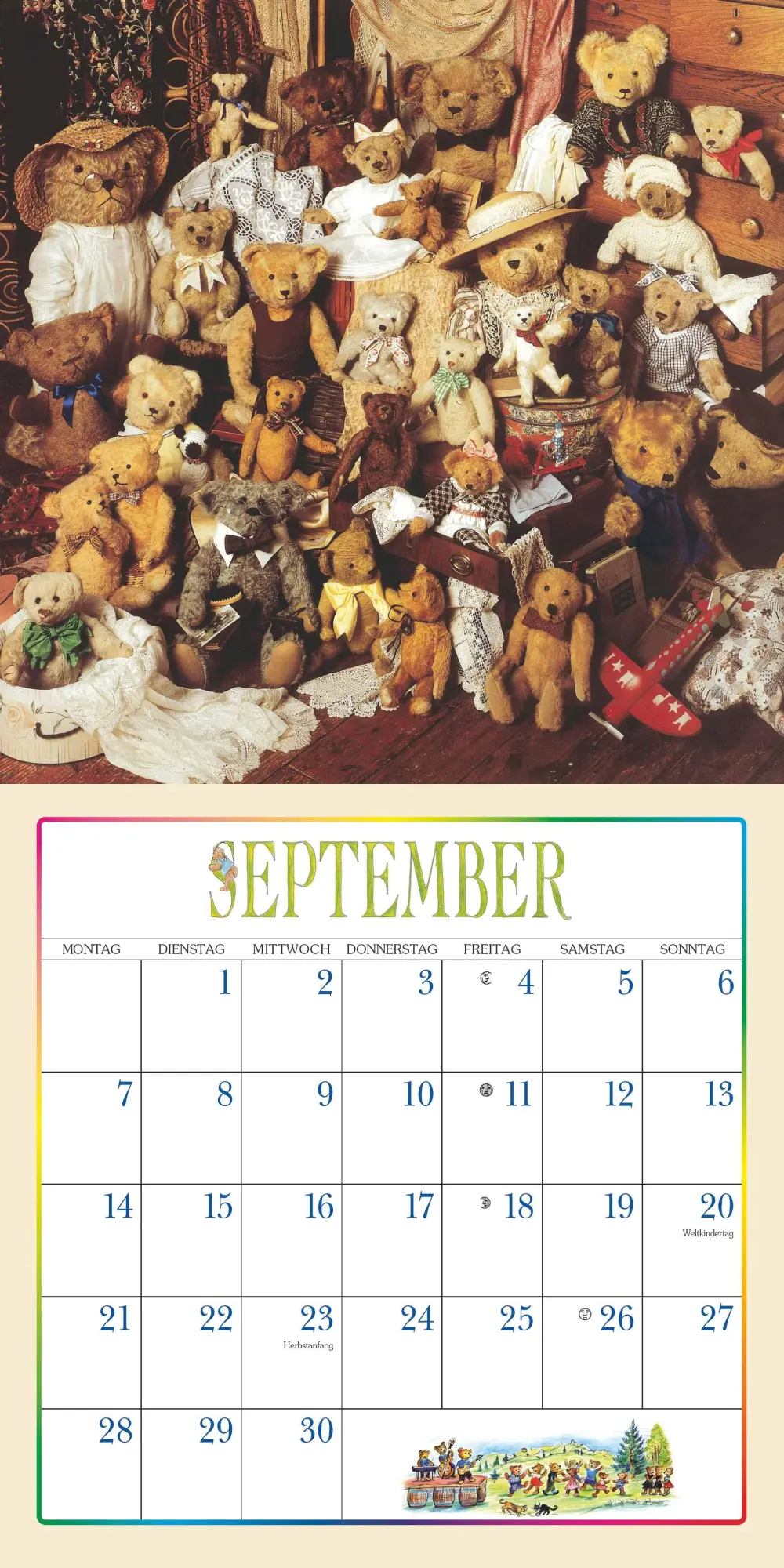 Bild: 4069095008168 | Der Teddybär 2026 - Broschürenkalender - Wandkalender - Format 30 x...