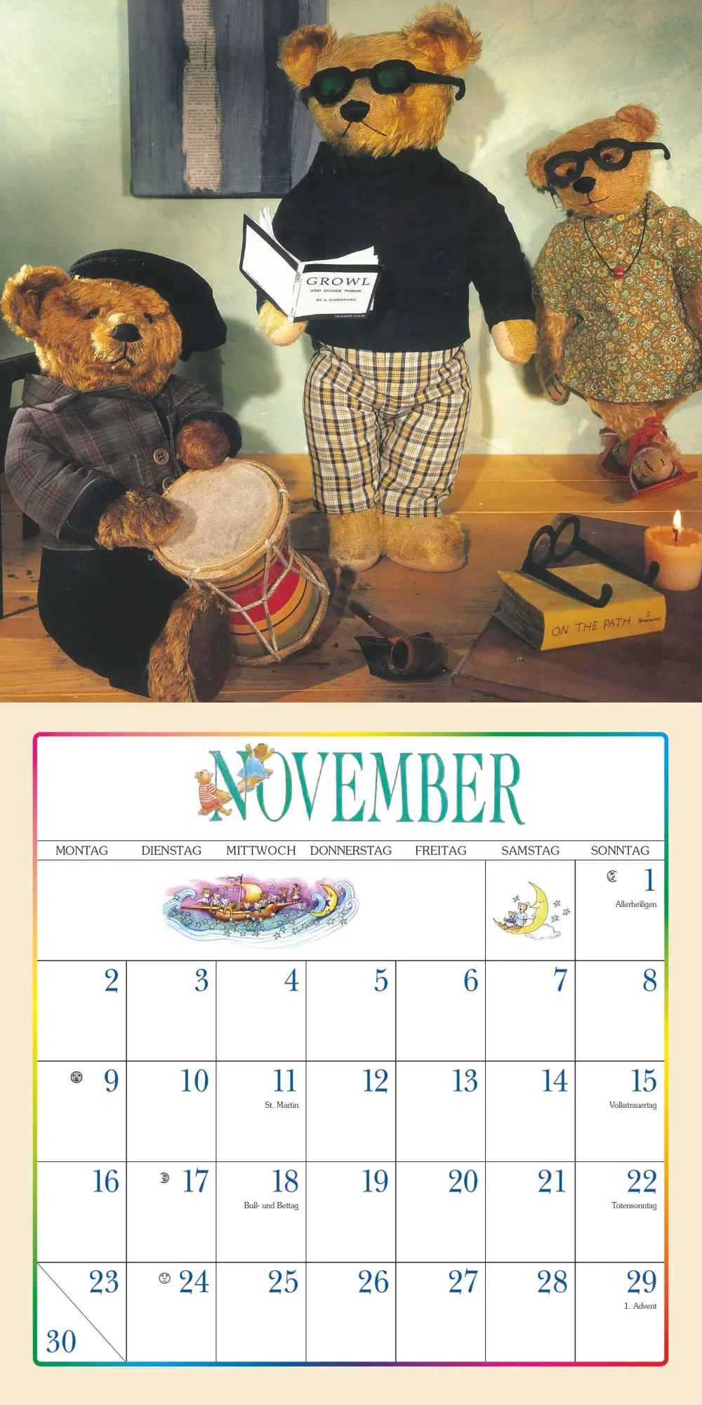 Bild: 4069095008168 | Der Teddybär 2026 - Broschürenkalender - Wandkalender - Format 30 x...