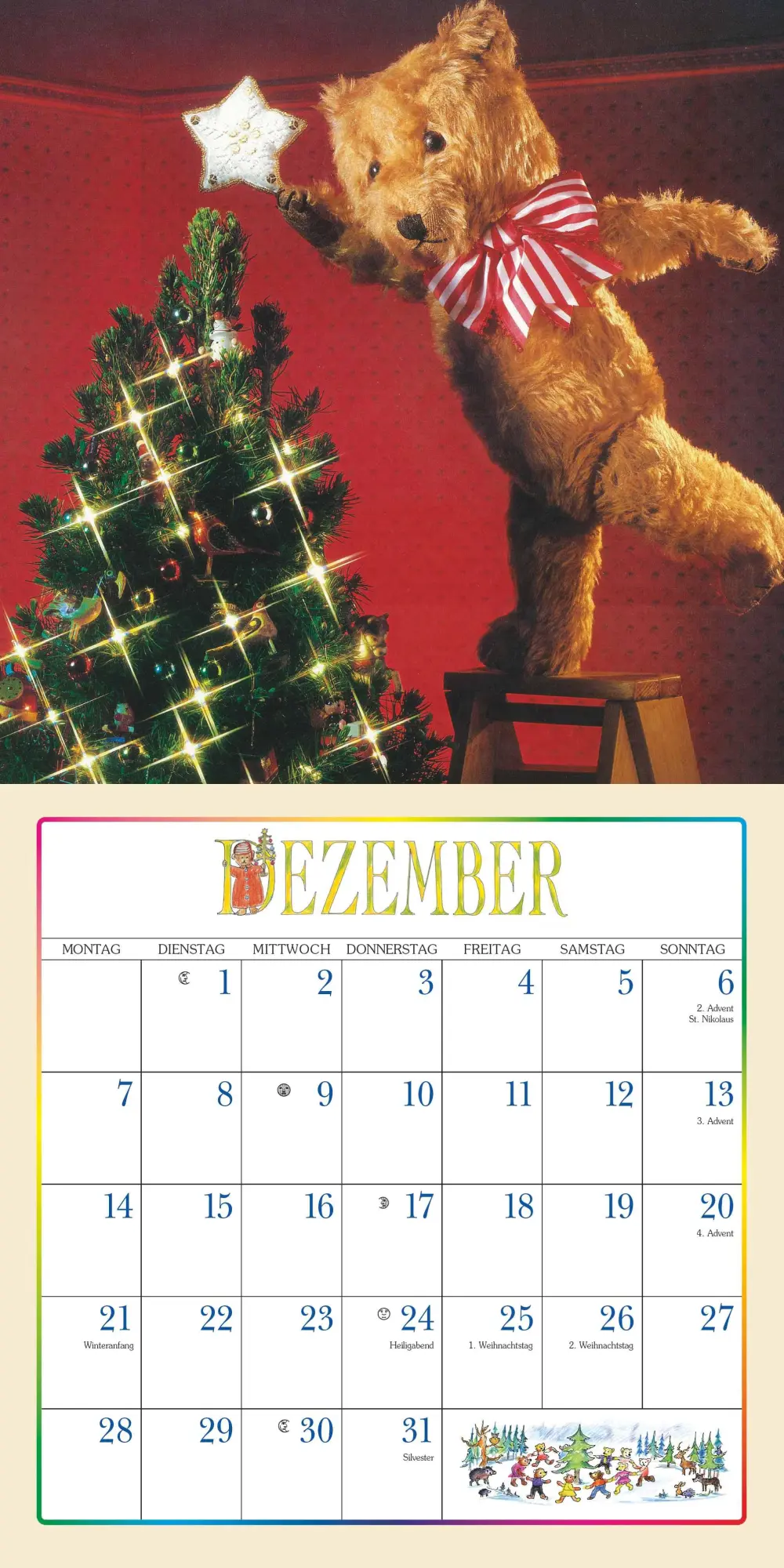 Bild: 4069095008168 | Der Teddybär 2026 - Broschürenkalender - Wandkalender - Format 30 x...