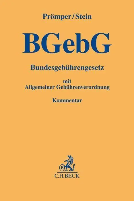 Bundesgebührengesetz. BGebG