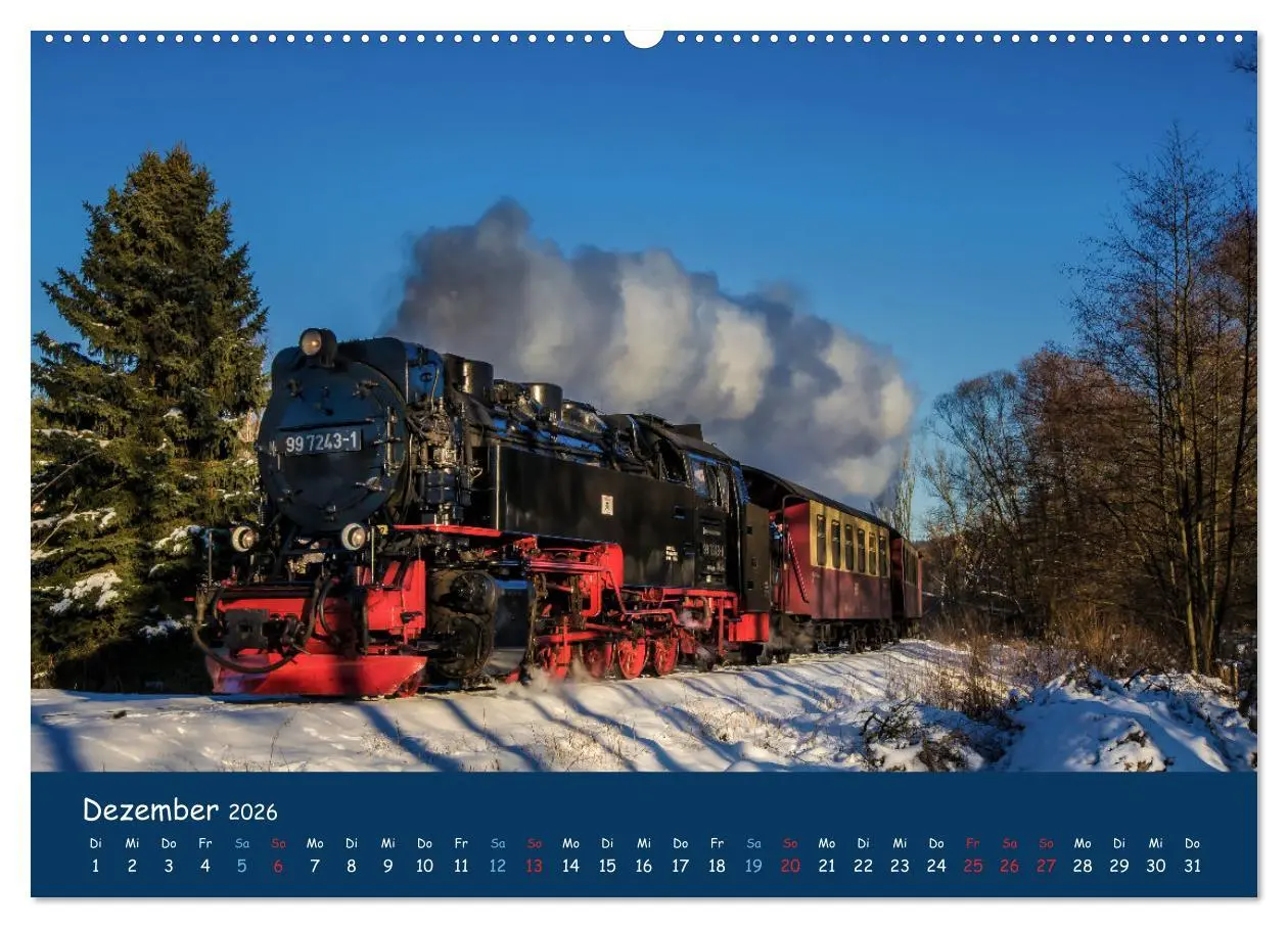 Bild: 9783457448168 | Unter Dampf im Osten (hochwertiger Premium Wandkalender 2026 DIN A2...
