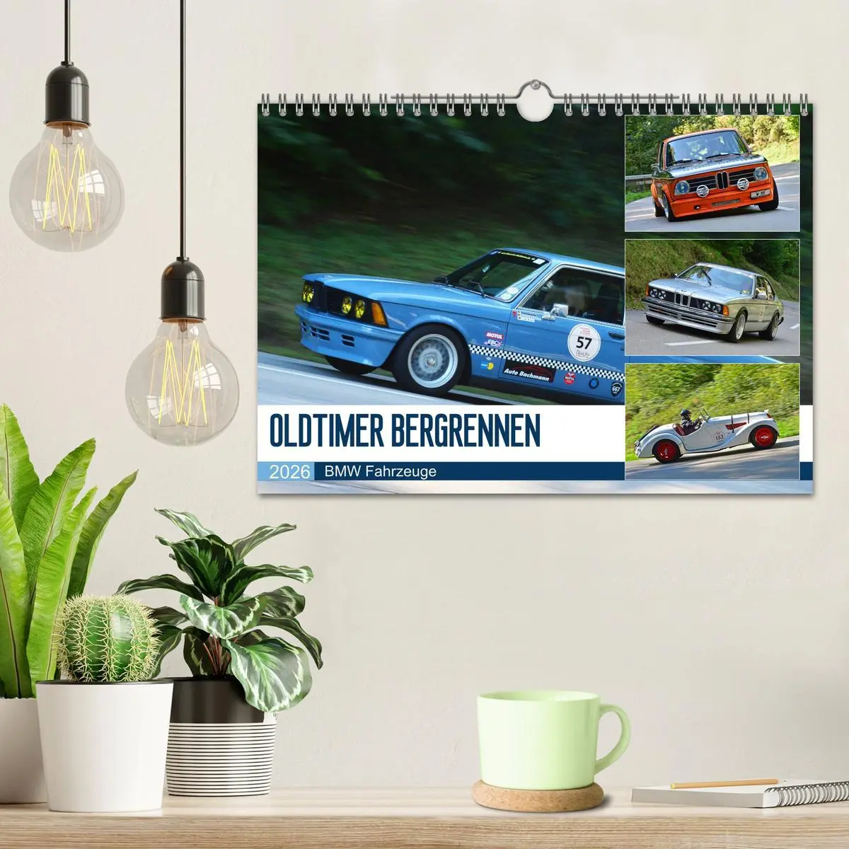 Bild: 9783457758168 | OLDTIMER BERGRENNEN - BMW Fahrzeuge (Wandkalender 2026 DIN A4...