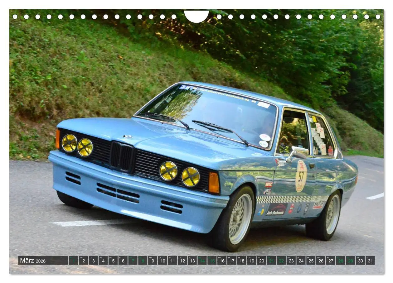 Bild: 9783457758168 | OLDTIMER BERGRENNEN - BMW Fahrzeuge (Wandkalender 2026 DIN A4...