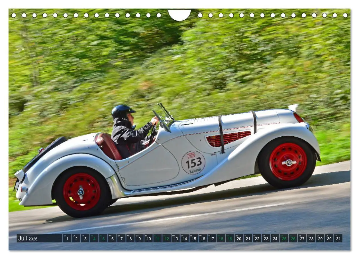 Bild: 9783457758168 | OLDTIMER BERGRENNEN - BMW Fahrzeuge (Wandkalender 2026 DIN A4...