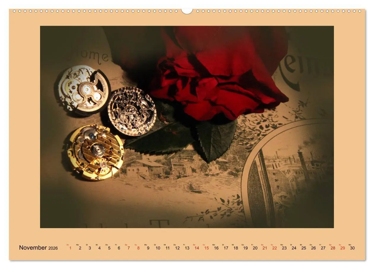 Bild: 9783457828168 | Uhr-Werk-Kunst (Wandkalender 2026 DIN A2 quer), CALVENDO...