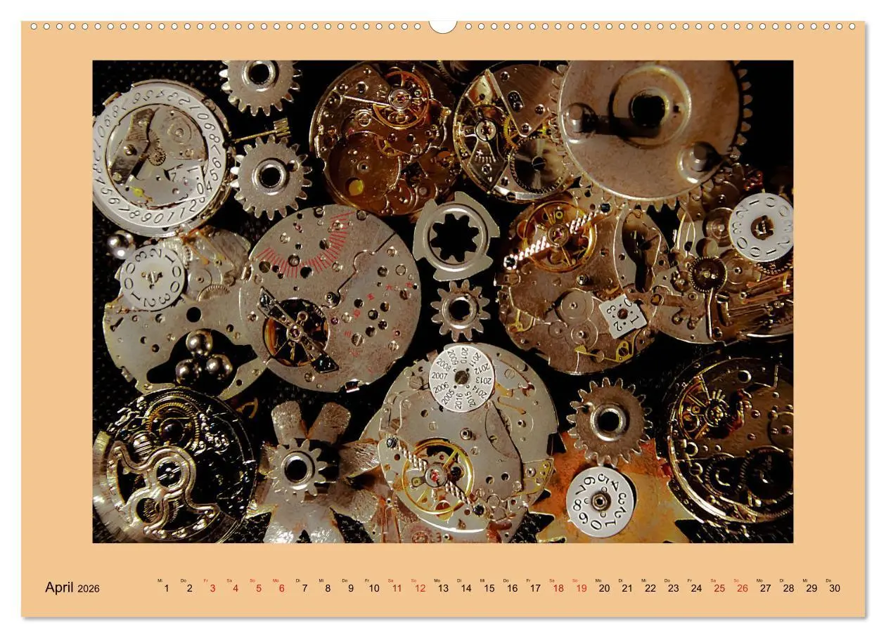 Bild: 9783457828168 | Uhr-Werk-Kunst (Wandkalender 2026 DIN A2 quer), CALVENDO...