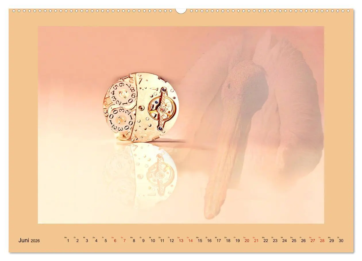 Bild: 9783457828168 | Uhr-Werk-Kunst (Wandkalender 2026 DIN A2 quer), CALVENDO...