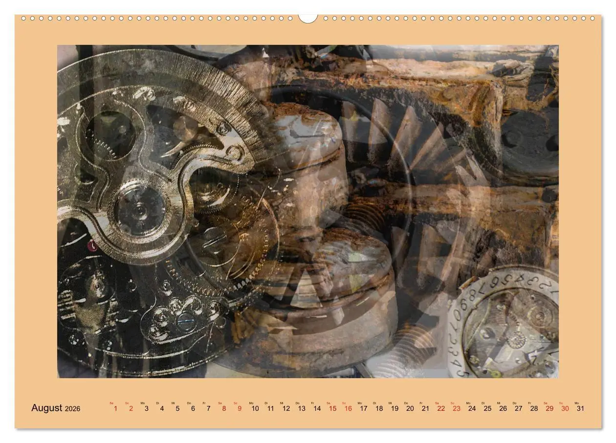 Bild: 9783457828168 | Uhr-Werk-Kunst (Wandkalender 2026 DIN A2 quer), CALVENDO...