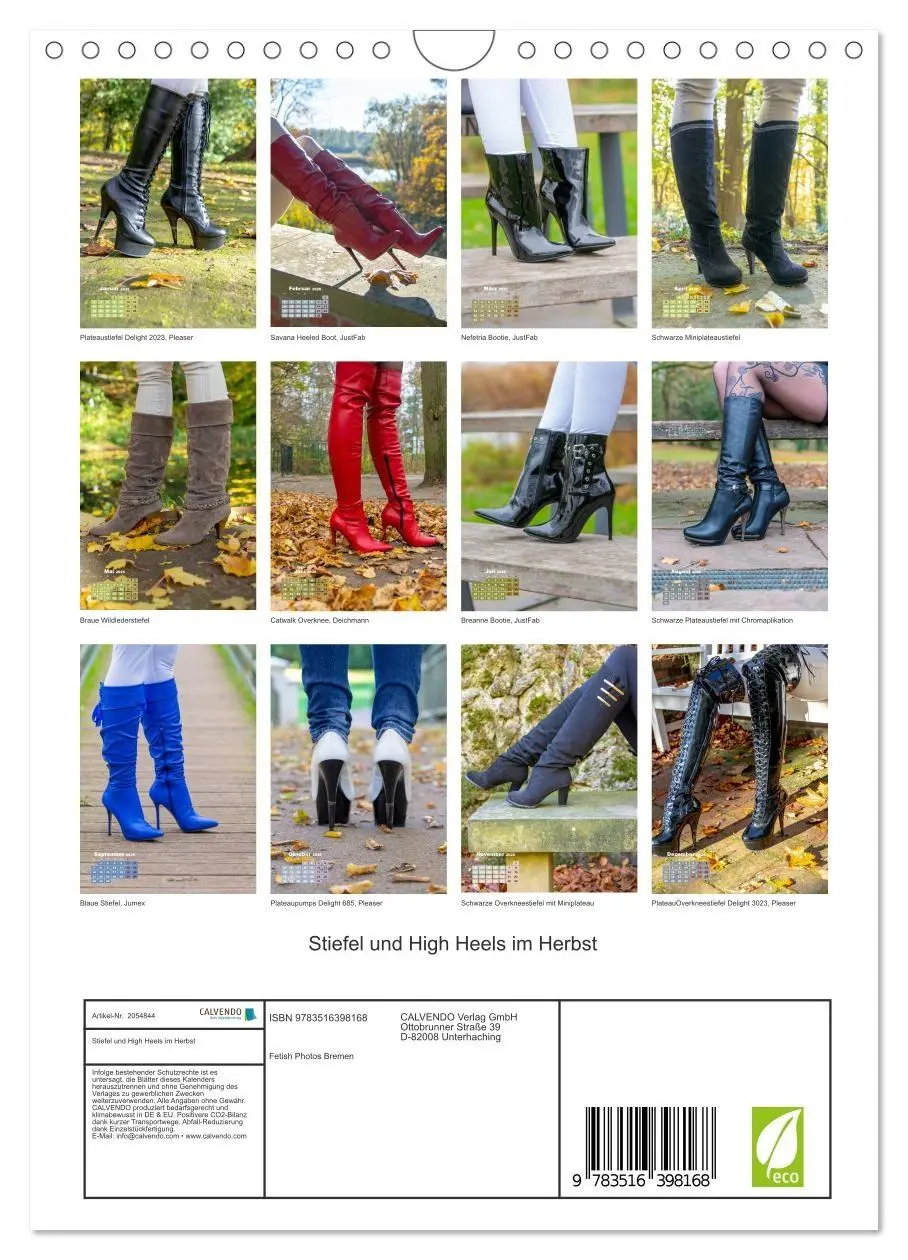 Bild: 9783516398168 | Stiefel und High Heels im Herbst (Wandkalender 2026 DIN A4 hoch),...
