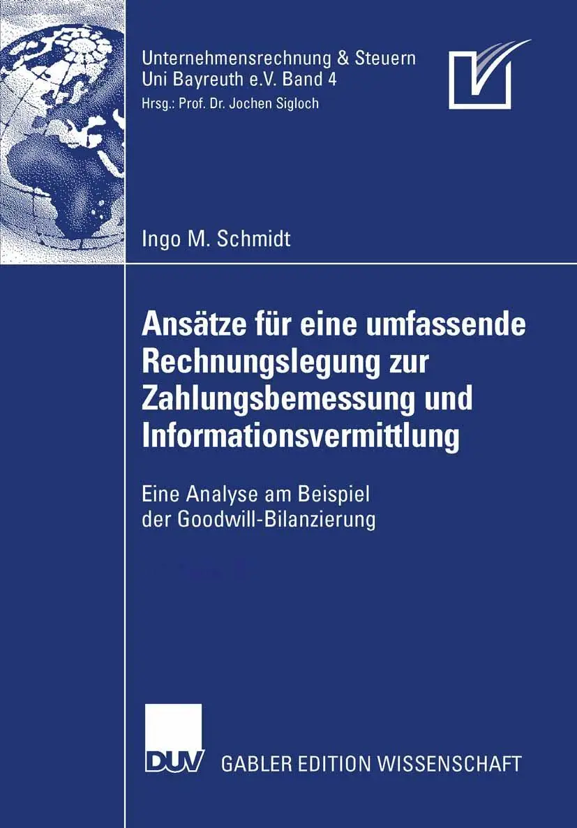 Cover: 9783835008168 | Ansätze für eine umfassende Rechnungslegung zur Zahlungsbemessung...