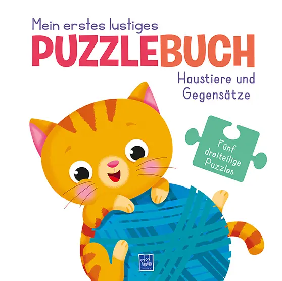 Cover: 9789464228168 | Mein erstes lustige Puzzlebuch - Haustiere und Gegensätze | Bilderbuch