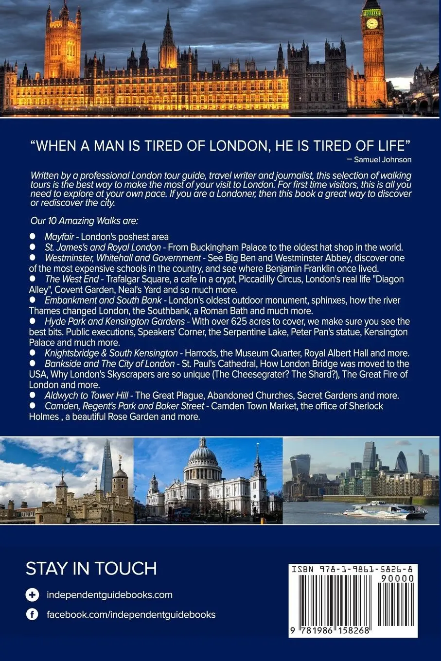 Rückseite: 9781986158268 | Amazing London Walks | G. Costa | Taschenbuch | Englisch | 2018