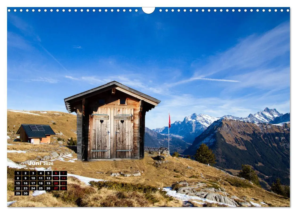 Bild: 9783457818268 | "Stille Örtchen" in den Bergen (Wandkalender 2026 DIN A3 quer),...