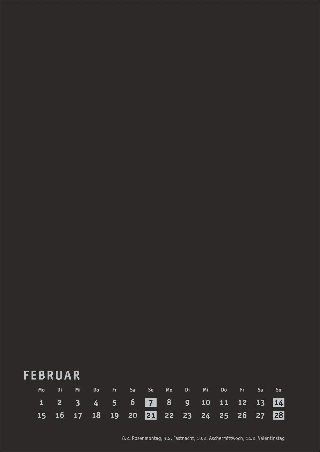 Bild: 9783756418268 | Premium-Bastelkalender schwarz A4 2027 | Heye | Kalender | 14 S.