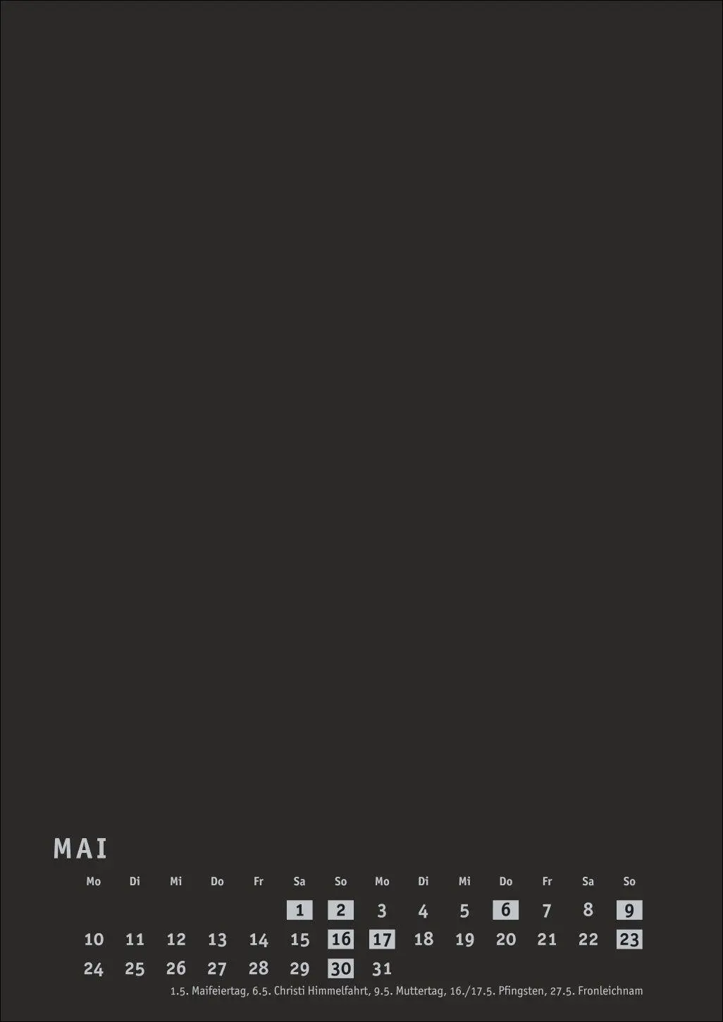 Bild: 9783756418268 | Premium-Bastelkalender schwarz A4 2027 | Heye | Kalender | 14 S.