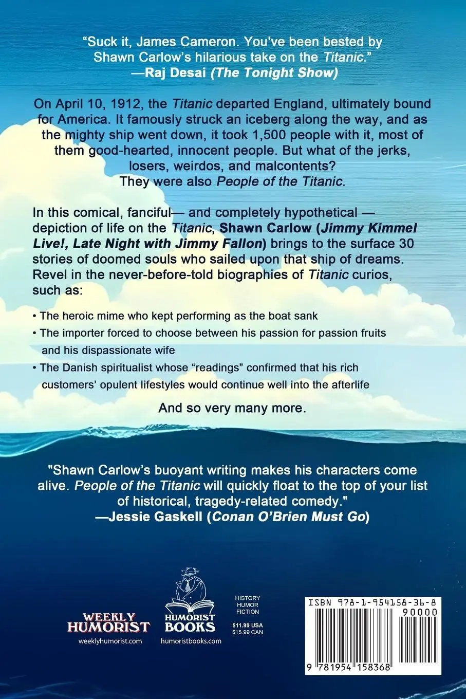 Rückseite: 9781954158368 | People of the Titanic | Shawn Carlow | Taschenbuch | Englisch | 2025