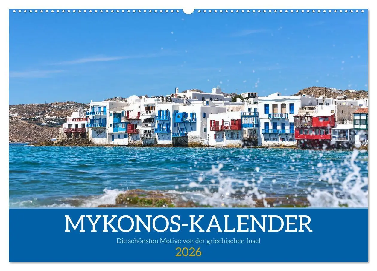 Cover: 9783457358368 | Griechenland - Mykonos Kalender (Wandkalender 2026 DIN A2 quer),...