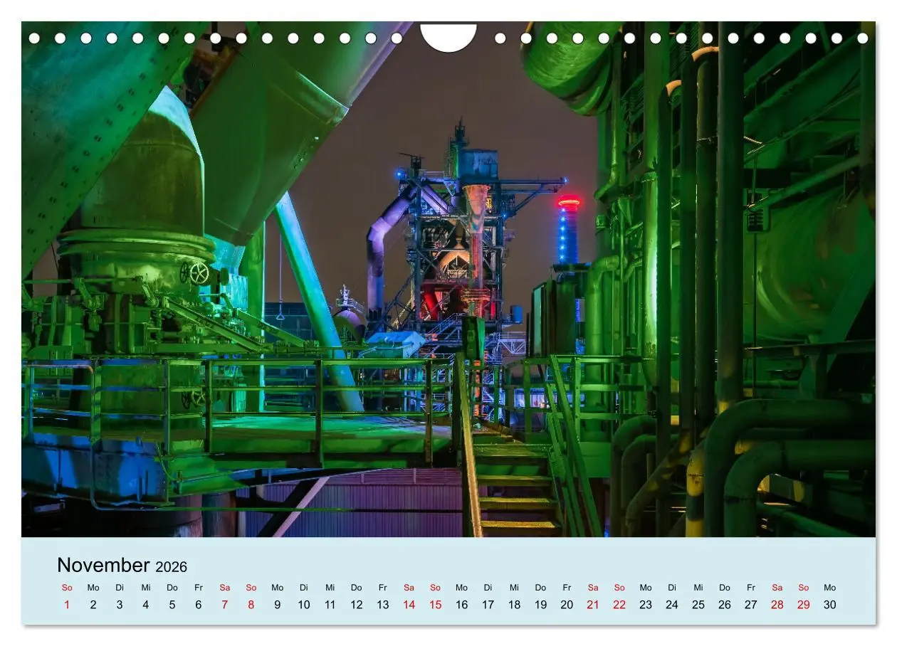 Bild: 9783457598368 | Ruhrnights (Wandkalender 2026 DIN A4 quer), CALVENDO Monatskalender