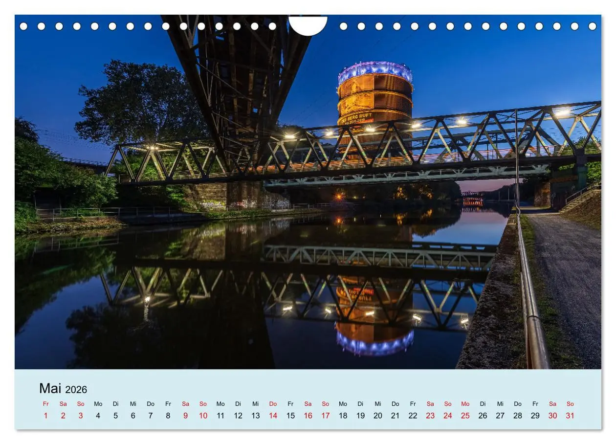 Bild: 9783457598368 | Ruhrnights (Wandkalender 2026 DIN A4 quer), CALVENDO Monatskalender