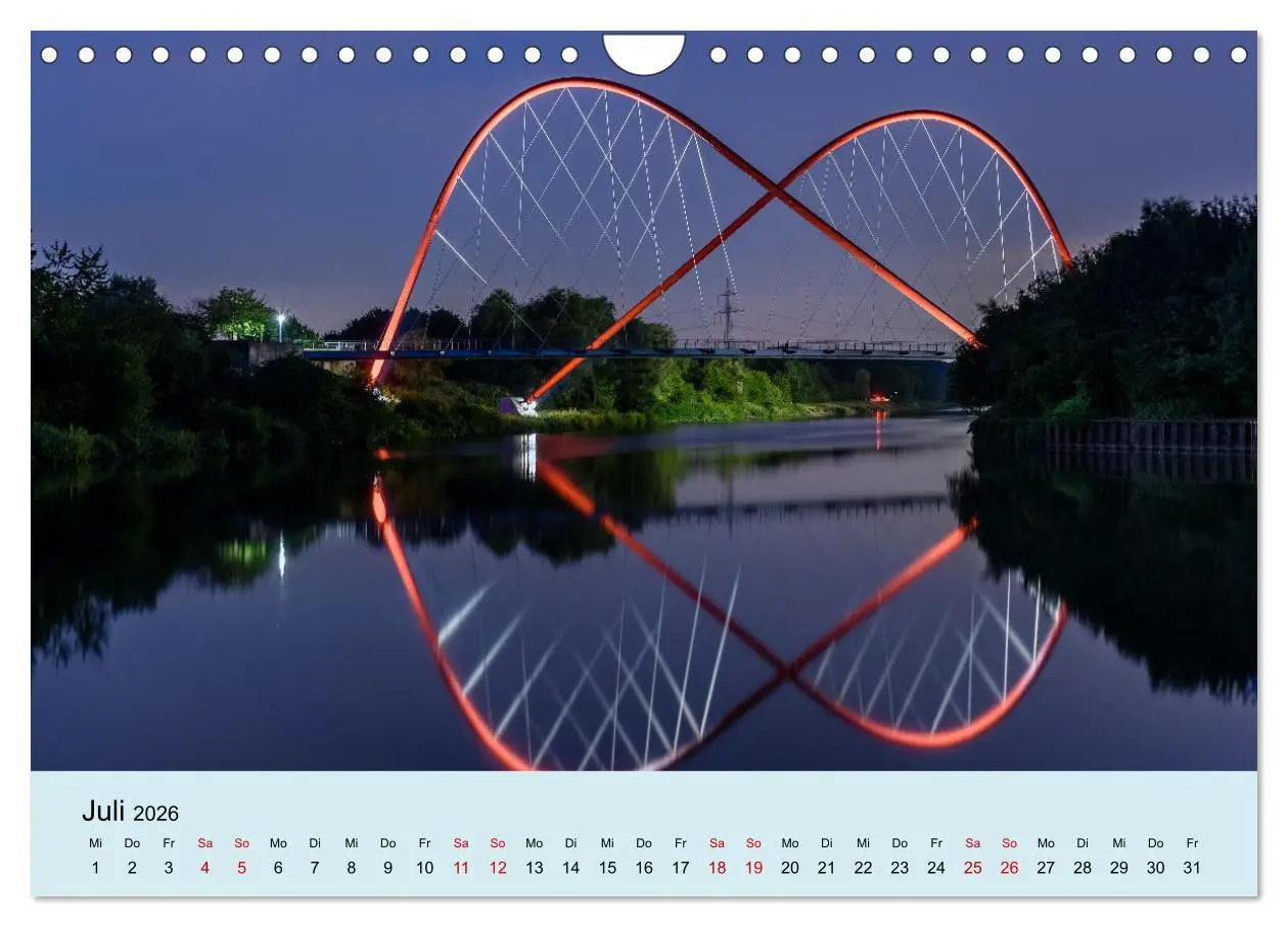 Bild: 9783457598368 | Ruhrnights (Wandkalender 2026 DIN A4 quer), CALVENDO Monatskalender