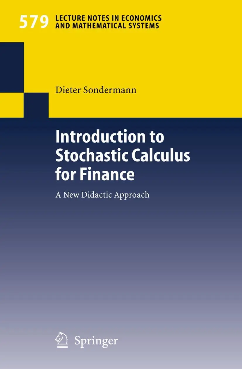 Cover: 9783540348368 | Introduction to Stochastic Calculus for Finance | Dieter Sondermann