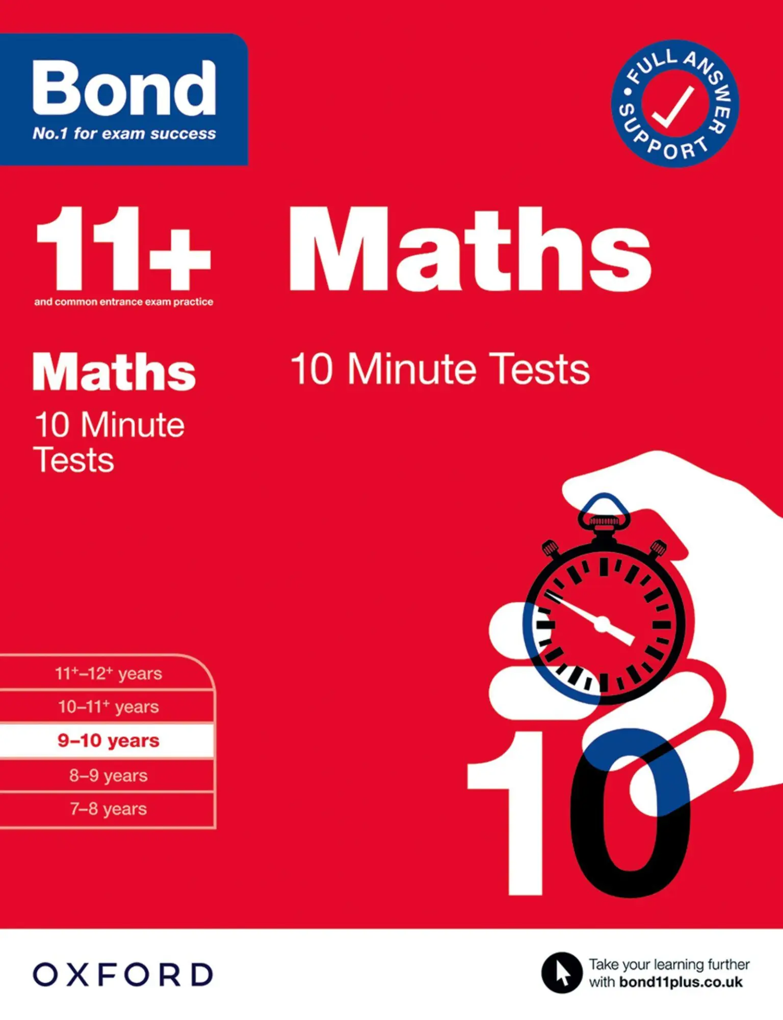 Cover: 9780192778468 | Bond 11+: Bond 11+ 10 Minute Tests Maths 9-10 years: For 11+ GL...