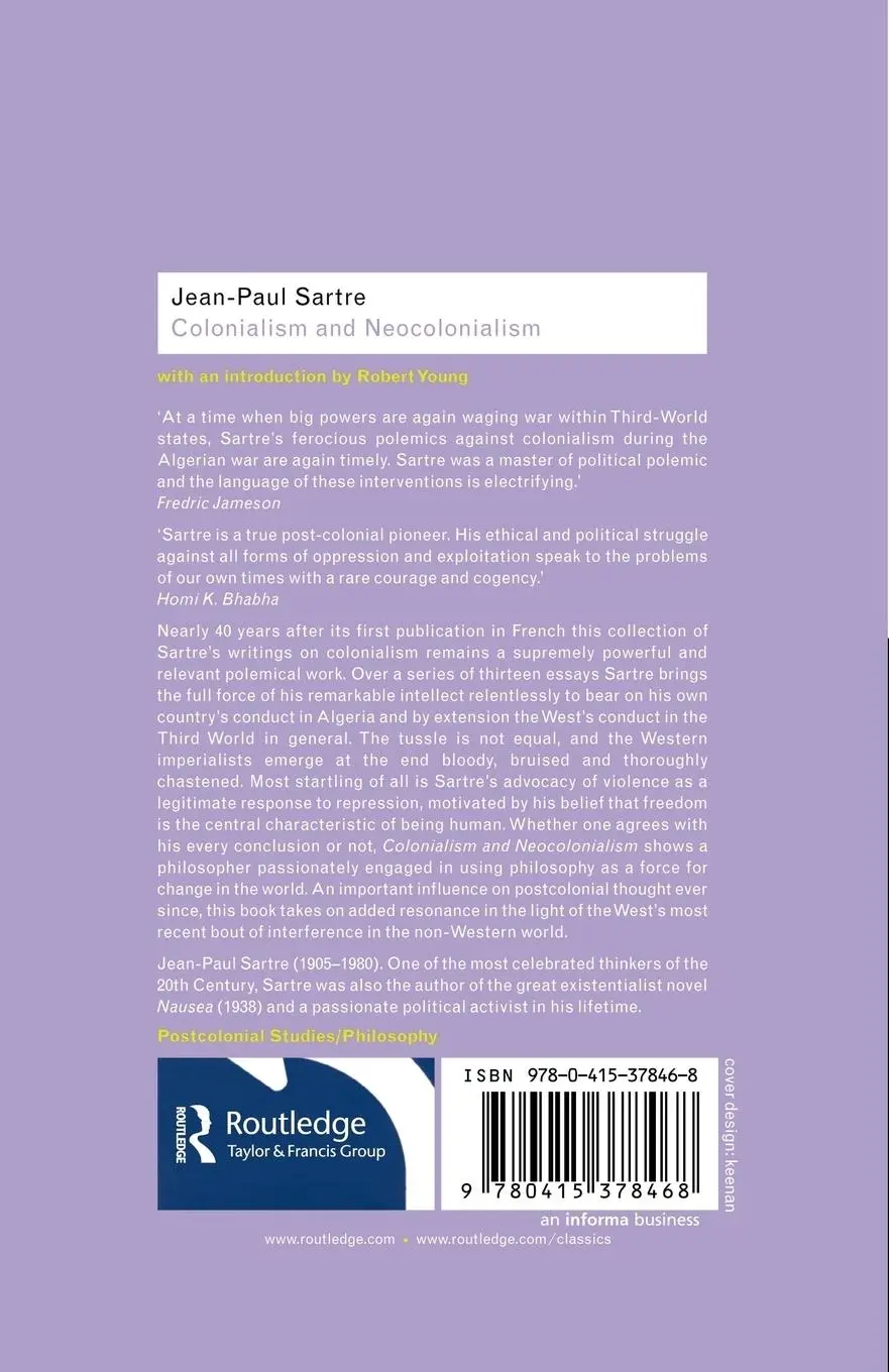 Rückseite: 9780415378468 | Colonialism and Neocolonialism | Jean-Paul Sartre | Taschenbuch | 2006