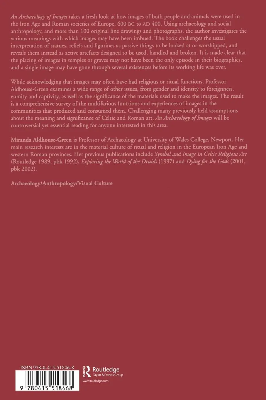 Rückseite: 9780415518468 | An Archaeology of Images | Miranda Aldhouse Green | Taschenbuch | 2012