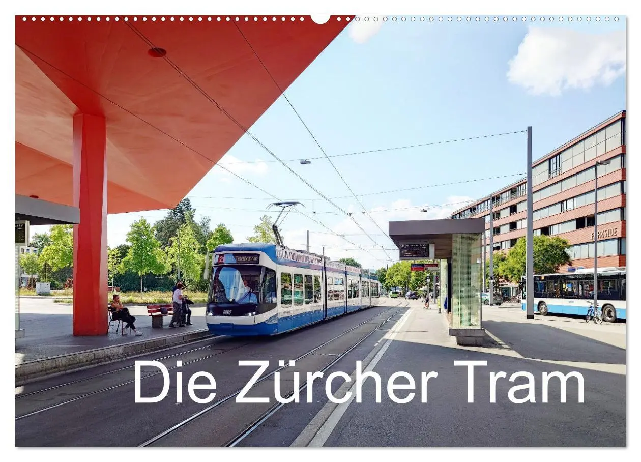 Cover: 9783457348468 | Die Zürcher Tram (Wandkalender 2026 DIN A2 quer), CALVENDO...