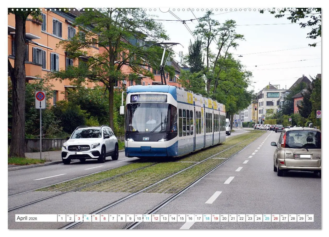 Bild: 9783457348468 | Die Zürcher Tram (Wandkalender 2026 DIN A2 quer), CALVENDO...