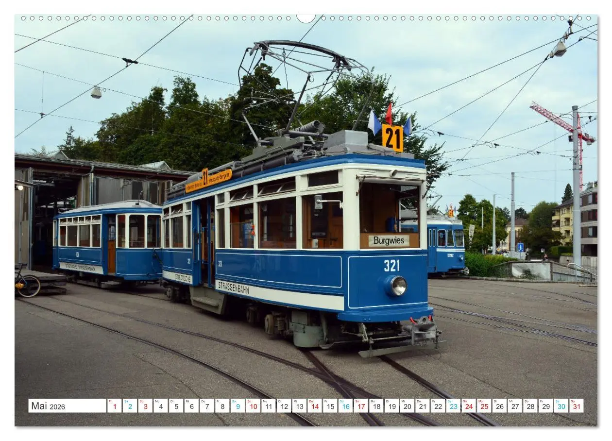 Bild: 9783457348468 | Die Zürcher Tram (Wandkalender 2026 DIN A2 quer), CALVENDO...