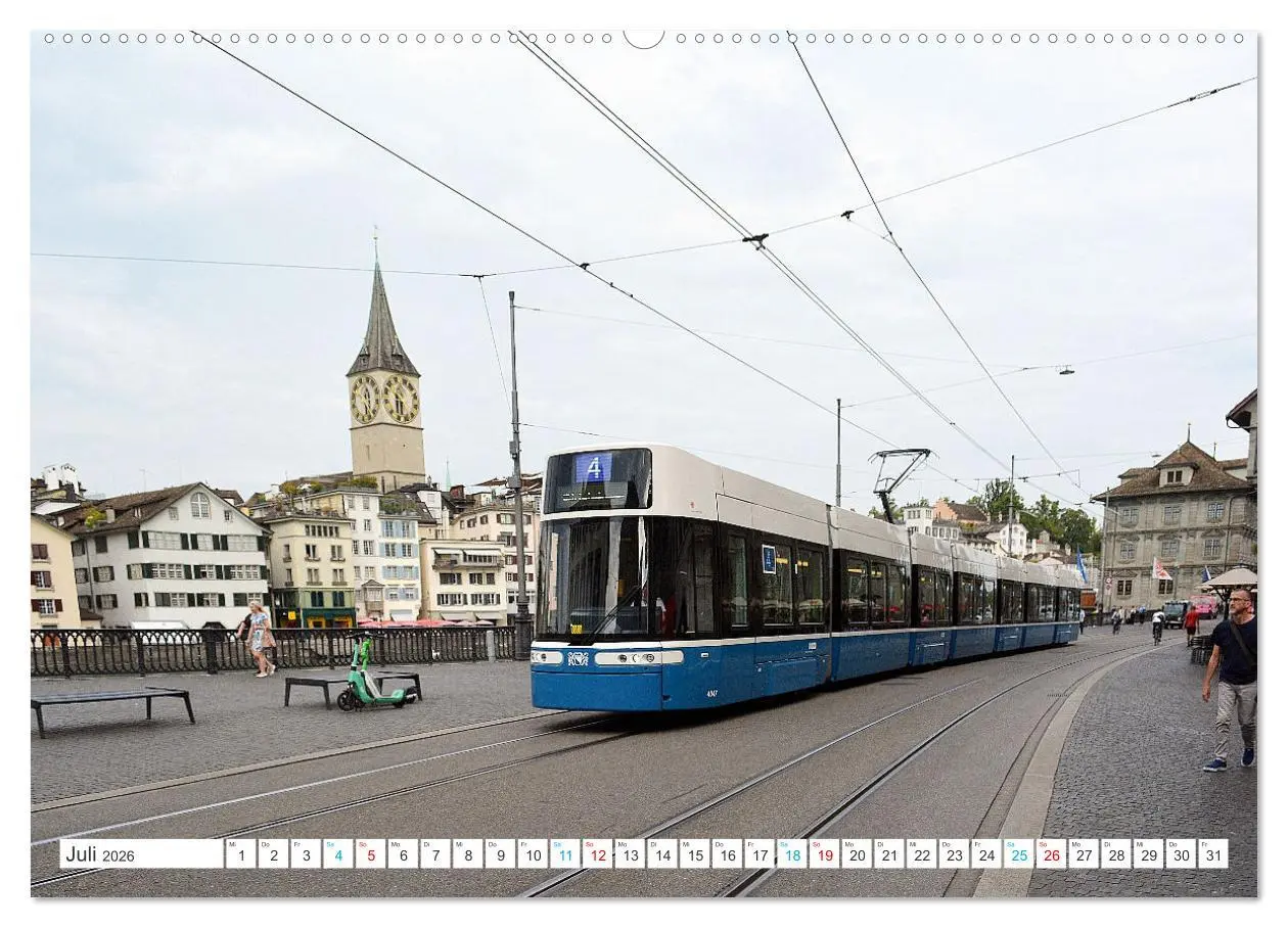 Bild: 9783457348468 | Die Zürcher Tram (Wandkalender 2026 DIN A2 quer), CALVENDO...