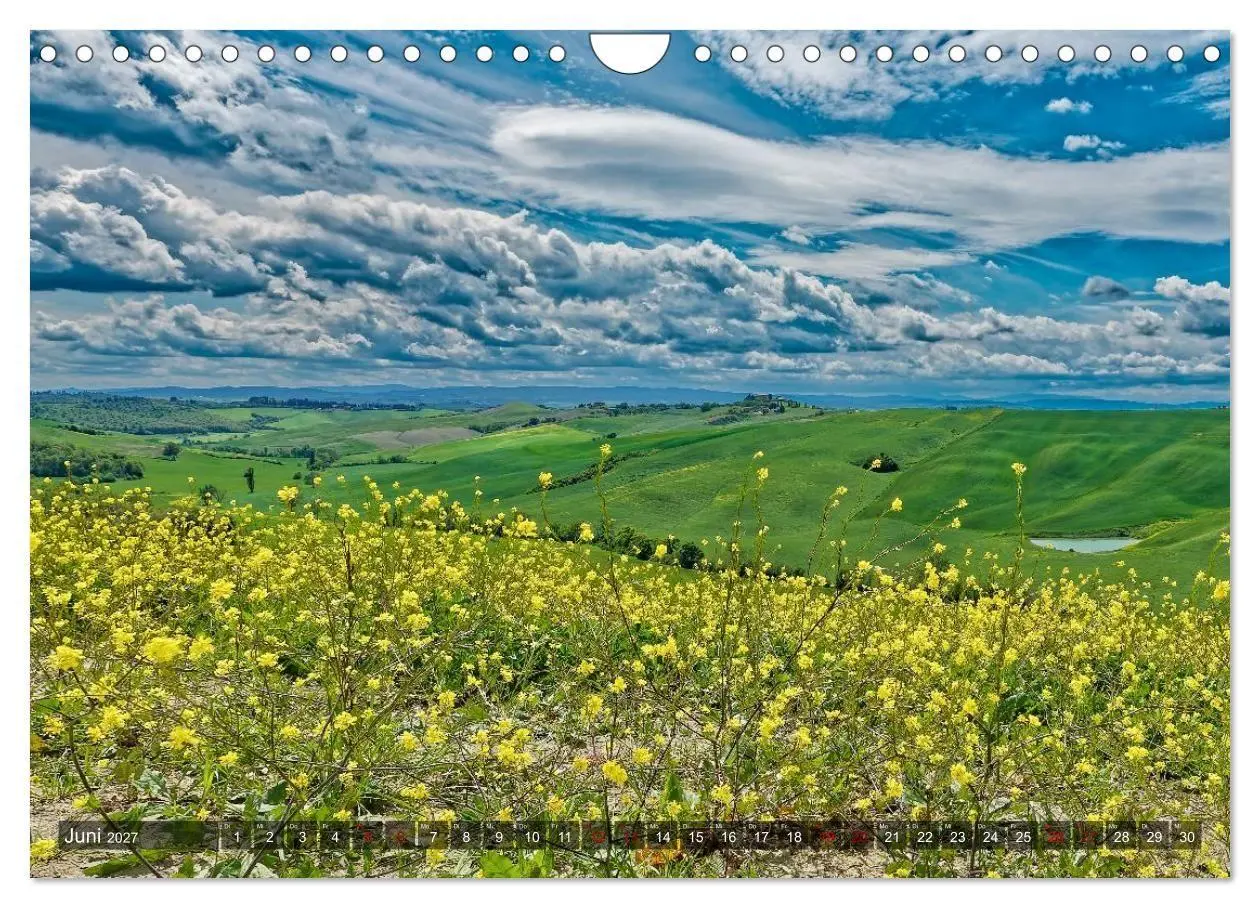 Bild: 9783594348468 | Erlebnis Toskana - Landschaften (Wandkalender 2027 DIN A4 quer),...