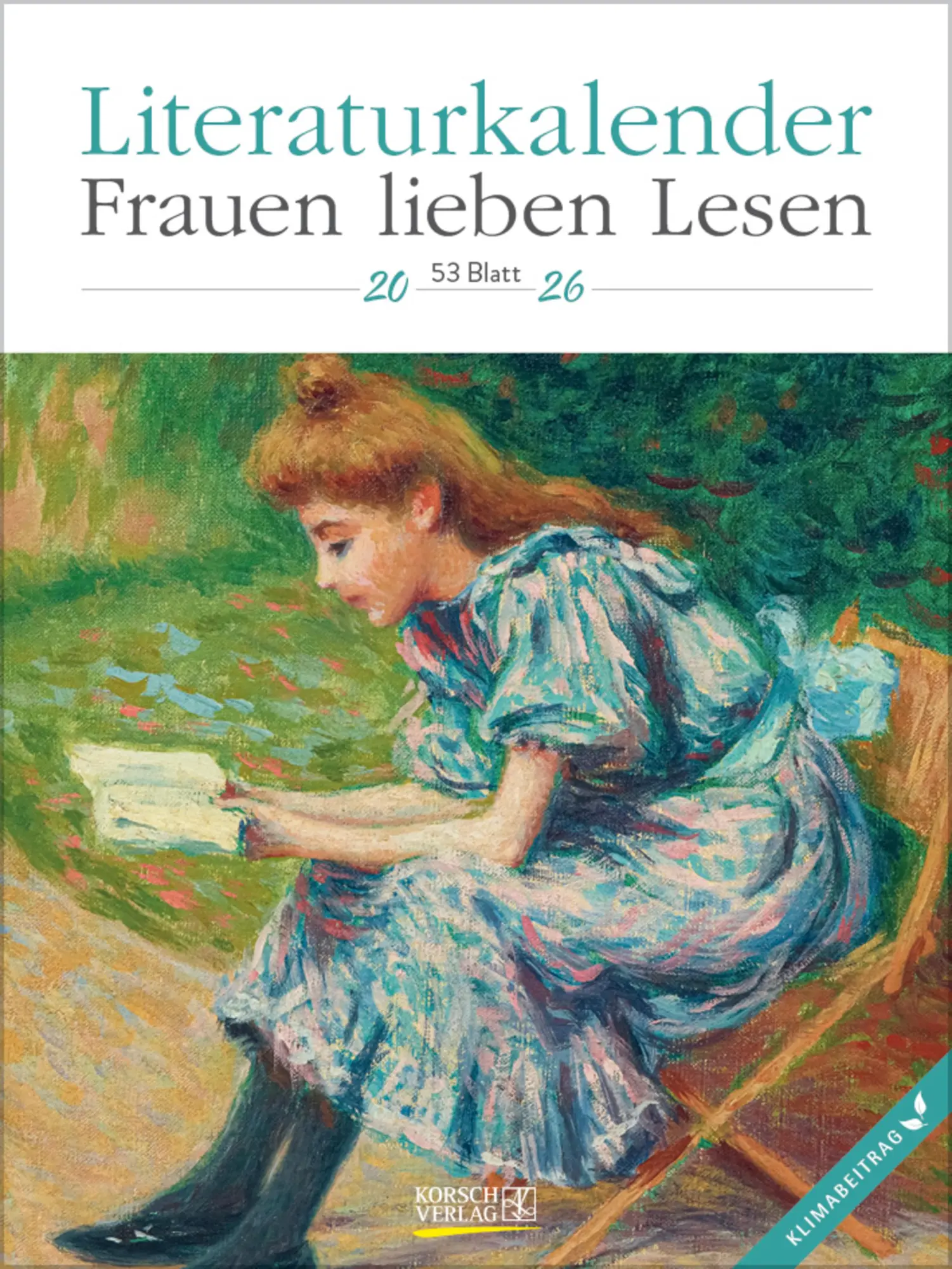 Cover: 9783731888468 | Literaturkalender Frauen lieben Lesen 2026 | Verlag Korsch | Kalender