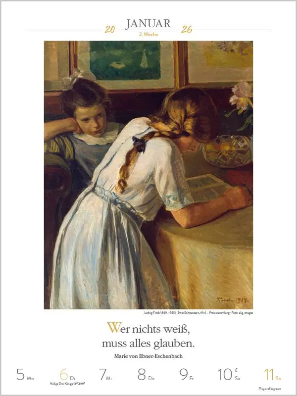 Bild: 9783731888468 | Literaturkalender Frauen lieben Lesen 2026 | Verlag Korsch | Kalender